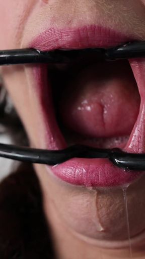 Nonstop Gagging - Dildo Ballgag Predicament