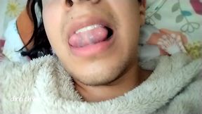 tongue out of my mouth