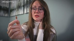 Shrink you down for slouch socks Pt IV; "EDGE-ucation 4K"- Your wicked boss has kept you shrunk for another year, and has grown bored with the ease at which you cum. Now, she's putting your through an edging program!