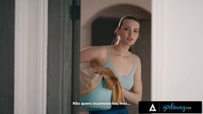 GIRLSWAY - Housekeeper Olivia Madison Caught Naughty Glimpses Of Her Bosses - PORTUGUESE SUBTITLES