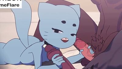 Watch the best animated porn with a big-dicked babe and her Gumball Momy hentai story!