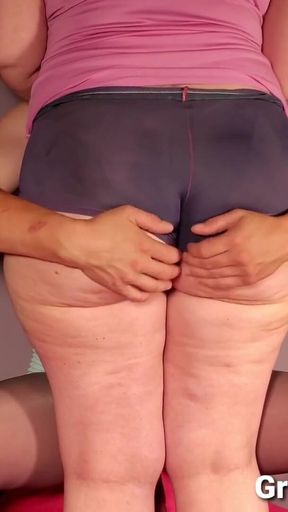 Iconic moment from &quot;Big Ass Worship, Her Big Butt in Booty Shorts&quot;