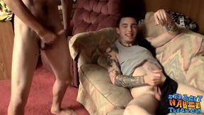 Homo-For-Pay thugs Blinx and Devin Reynolds jerk and cum