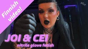 Nitrile glove JOI & CEI, video in FINNISH! / Nitriilihanska JOI & CEI, video SUOMEKSI!