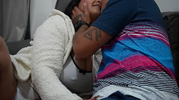 Sexy chubby girl has sex with 2 studs for the first time, huge cumload on face &amp_ double penetration!