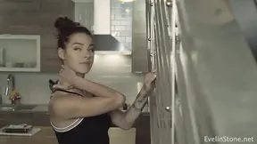 Stairwell Gloryhole BJ Leads to Satisfying Facial Swallow