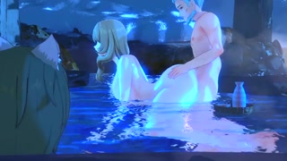 Lisa gets Fucked Hard at the HotSpring - Genshin Impact