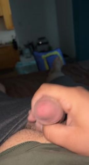 Chub jerkoff and cum session from different angles