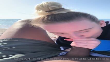 Micha B Blowjob Beach