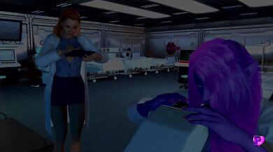 Giantess absorbs growth virus while inflating her massive feet