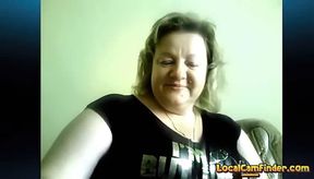 BBW Russian Marina's Skype Session - Blowjob