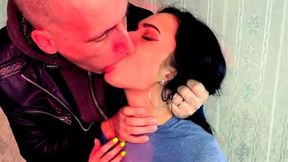 Hot kissing my stepsister's neck