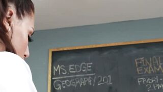 HOT TEACHER GETS WHATS COMING TO HER Punished Pretty Young Teacher Lila Loves Fucked Hard After Sex Toy Santorum in Class!