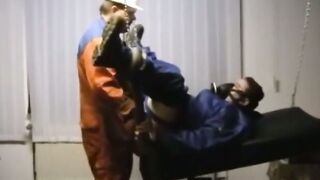 Bearded Daddy Barebacks Worker