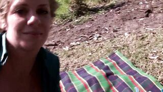 Leila Babe Outdoor Nude with big breast and teasing 2