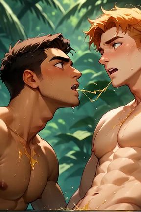 Anal Slut's Fantastic XXX Time with Jungle Muscle Man's Cum!