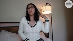 Shy Nerdy Asian Girlfriend Tofu Is a Secret Nympho