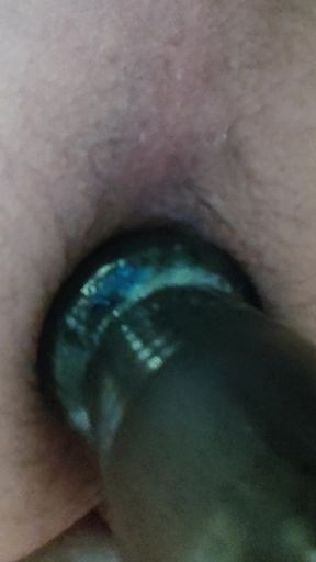 My ass cunt swallows the butt plug
