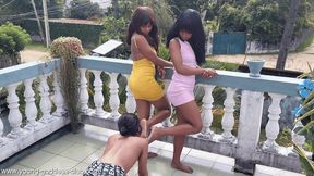 GODDESS SABRINA & GODDESS MARINA - SLAVE KAY - FETISH TRAINING FOR SUB, STUDENT AND SLAVE OF 2 BRATTIES - DRESSAGE FETICHISTE POUR SOUMIS, ETUDIANT ESCLAVE DE 2 PESTES - FULL HD