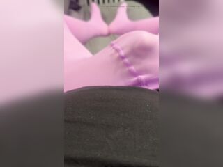 Trans Girl Lauren in Pink Pantyhose