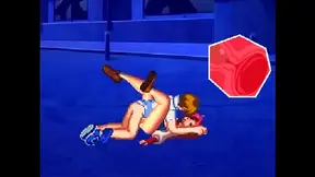 Athena Asamiya Battles Horizone in Japanese Hentai Mugen Match