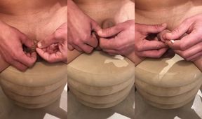 Unleashing raw anal thrusts big cumshot busting transgender cock