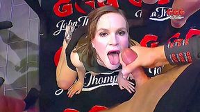 Teen 18+ Gargling Sperm And Licking Ass