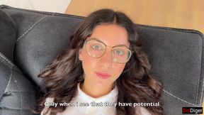 Girl can't Pronounce Some Letters and Turns to a Professional Speech Therapist who Fucks Her