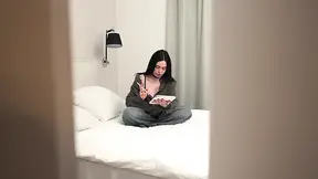 I can't believe I'm doing this! She's riding my dick so rock-hard that I feel