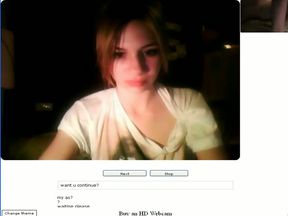 Sweet college cutie gets naked and masturbates on webcam