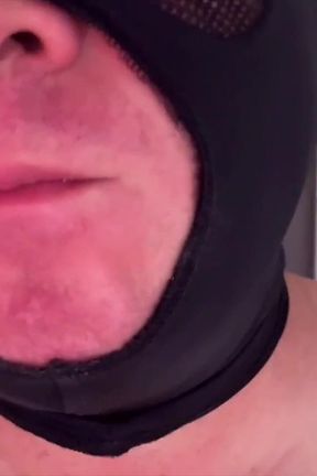 Locked Cock at the Hole - He Cums on a Cookie and Makes Me Eat It