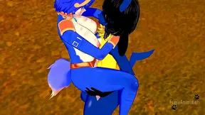 Krystal & Lucario's Steamy 3D Hentai Adventure – Busty Boobjobs & Creampie Orgasm Fest
