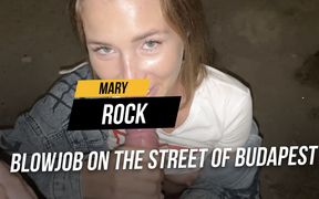 Blowjob on the street of Budapest