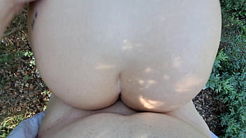 Latina naked outdoors fucks stranger with cock sleeve forest