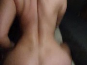 Swedish girl bends over in the Doggy Van