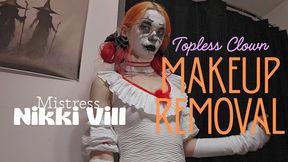 Topless Clown Makeup Removal 2