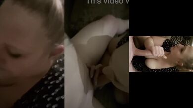 Round 3 finish my cum slut wife deep in the hotel after wild blowjob
