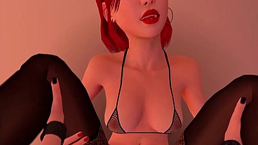Goth girl fucks Redhead