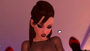 Goth girl fucks Redhead