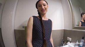 Four Sexy Lesbian Friends Take A Ride On The Fucking Machine