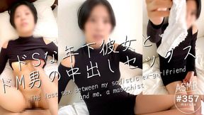 The last sex between my sadistic ex-girlfriend and me, a masochist. I was dumped by my girlfriend(#357)