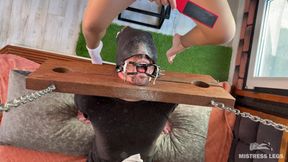 Foot Dust Feast Pedicure Scrapings Straight Into Slave's Mouth