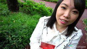 chubby japanese amateur teen get a huge creampie in her asian pussy