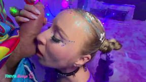 Rave Bunny Dances to Her Orgasm, Takes Every Drop