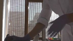 Nurse examines dick