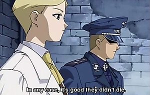 Tied up hentai girl gets her holes fucked