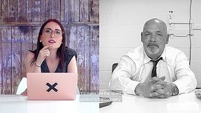Exciting Secretary Has Love Making With Old Sad Coworker