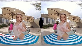 Kimber Woods & Mandy Muse VR fuck you hard in HD with their big oiled asses