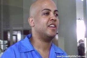 Interracial DP Anal 3some With BBC For Swinger Wife