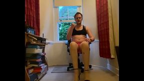 Ava Maxwell Tan Nylon Stockings JOI